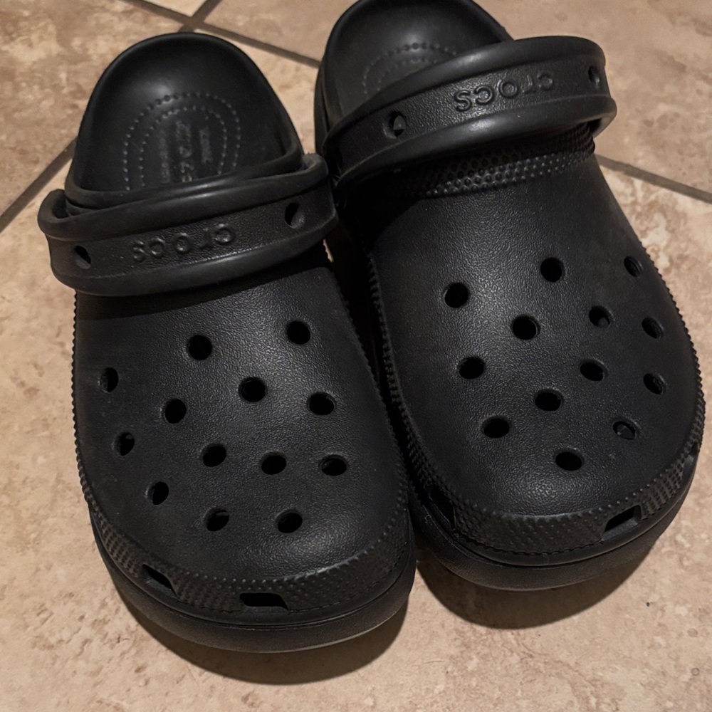 CROCS Black Ventilated Clogs